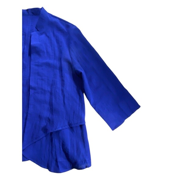 Fridaze Women's Linen Redefined Open Front Cardigan Sweater XL Blue *READ - Picture 11 of 12